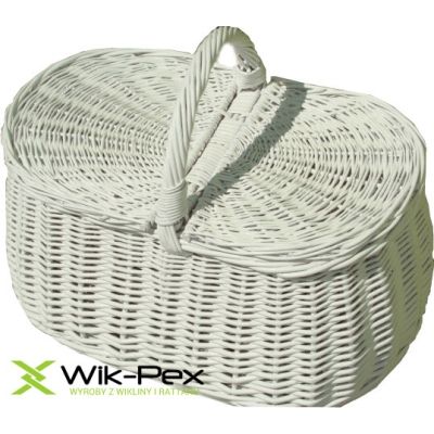 Koszyki piknikowe białe bagażowe
