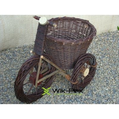 Wiklinowy rower XXL Kosz na kwiaty