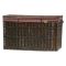 Skrzynia z wikliny na pościel 100 cm - Duże kufry z wikliny